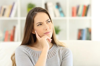 person wondering if dental bonding is right for their smile